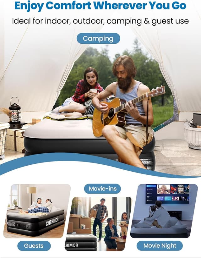 Thumbnail 5 de CHERIMOR Full Size Air Mattress 18"