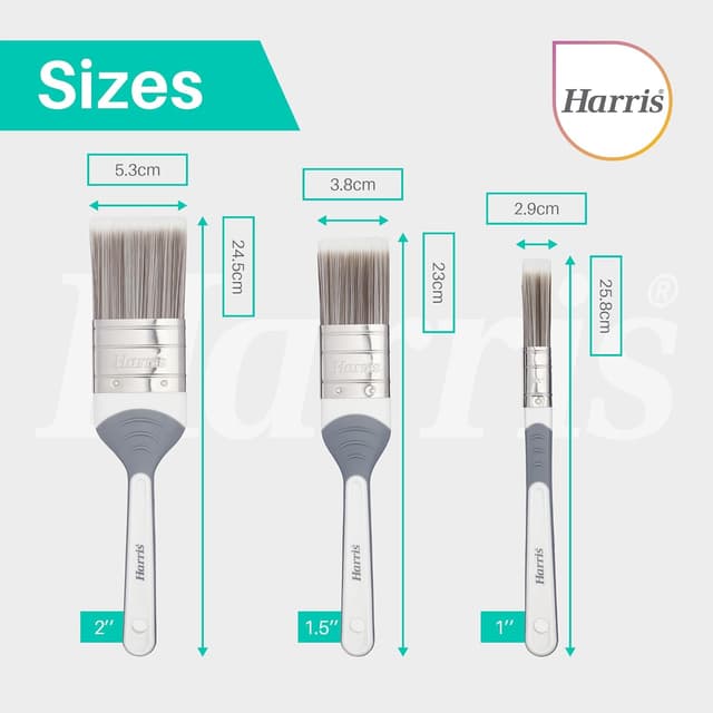 Detalle de Harris Seriously Good Paintbrush Set (5-Piece) – 0.5, 1, 1.5 and 2 inch Brushes