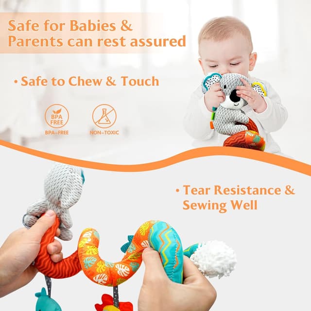 Detalle de XIXILAND pram toys for babies 0-6 months