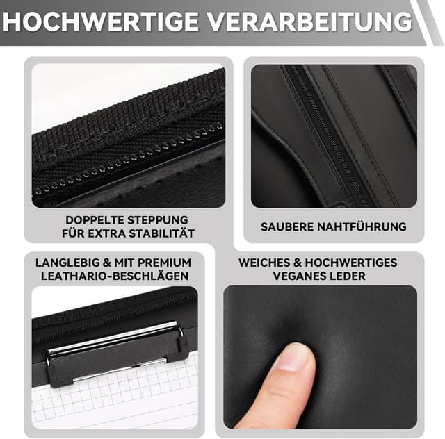 Detalle 2 de Leathario Schreibmappe A4