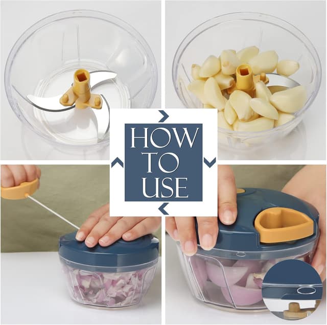 Thumbnail 4 de Ourokhome Manual Food Chopper 500ml 🥗