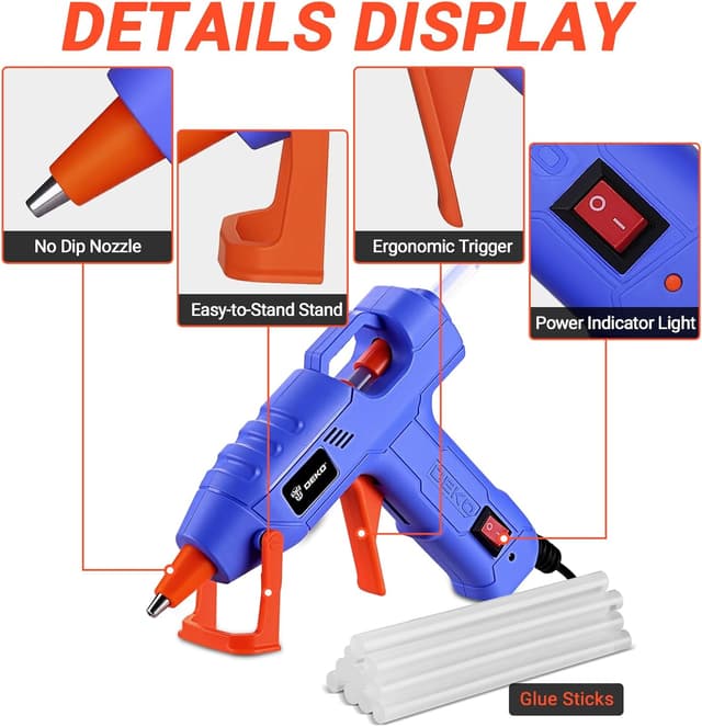 Detalle de DEKO Mini Hot Glue Gun 20W with 7 mm