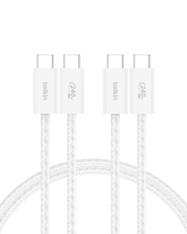 Detalle de Belkin Paquete 2 Cables USB-C a USB-C 1,5 m 240 W