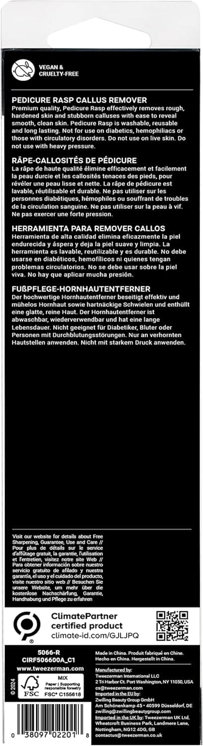 Thumbnail 6 de Tweezerman Pedicure Foot File Callus Remover (Stainless Steel) with Storage Cap