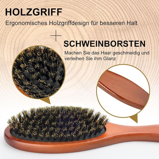 Thumbnail 4 de AISEELY Sleek Bun Bürste 2er Wildborste 💇