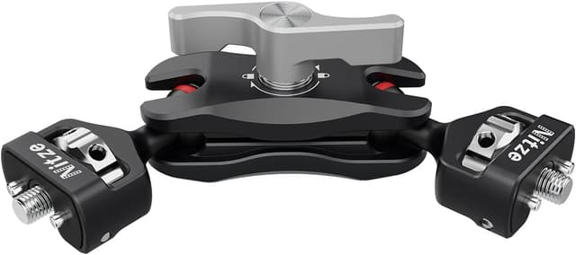 Detalle de Nitze N50-G1 Magic Arm mit doppelten Kugelköpfen (1/4" Schraube) für Monitor, LED, Mikrofon & Action Cam