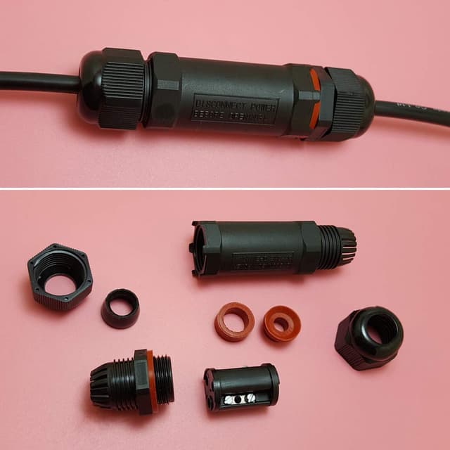 Thumbnail 6 de AmzKoi Kabelverbinder IP68 3-Polig 13 mm