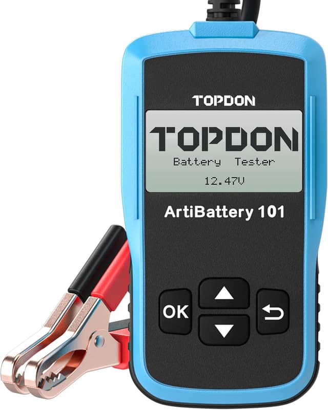 Detalle de TOPDON AB101 12V Batterietester für KFZ, Motorrad, SUV & Co.