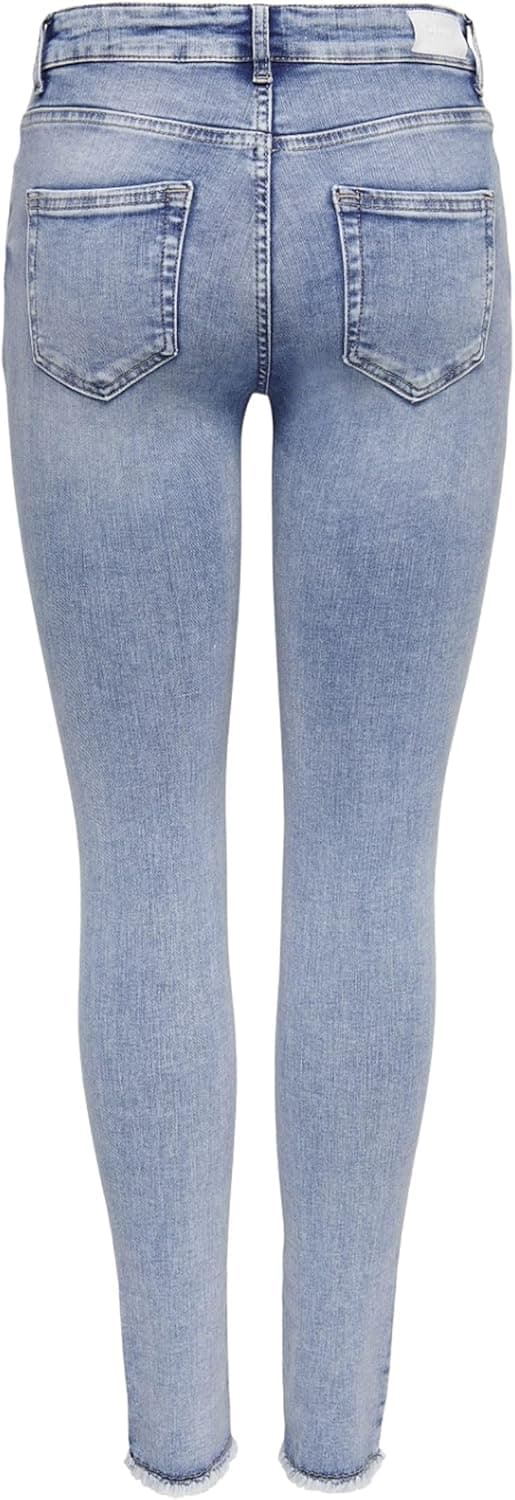 Detalle de ONLY Skinny Fit Jeans ONLBLUSH a vita media: jeans skinny leggeri per l’uso quotidiano