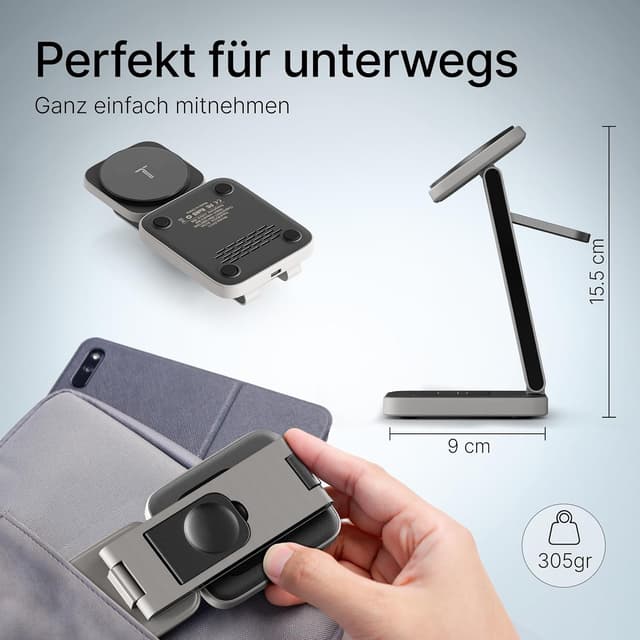 Thumbnail 4 de TEGLER 3-in-1 MagSafe Ladegerät