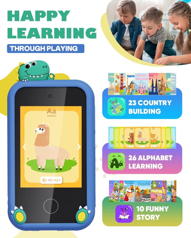 Thumbnail 6 de Kids Smart Phone Toy 2.8in Touchscreen