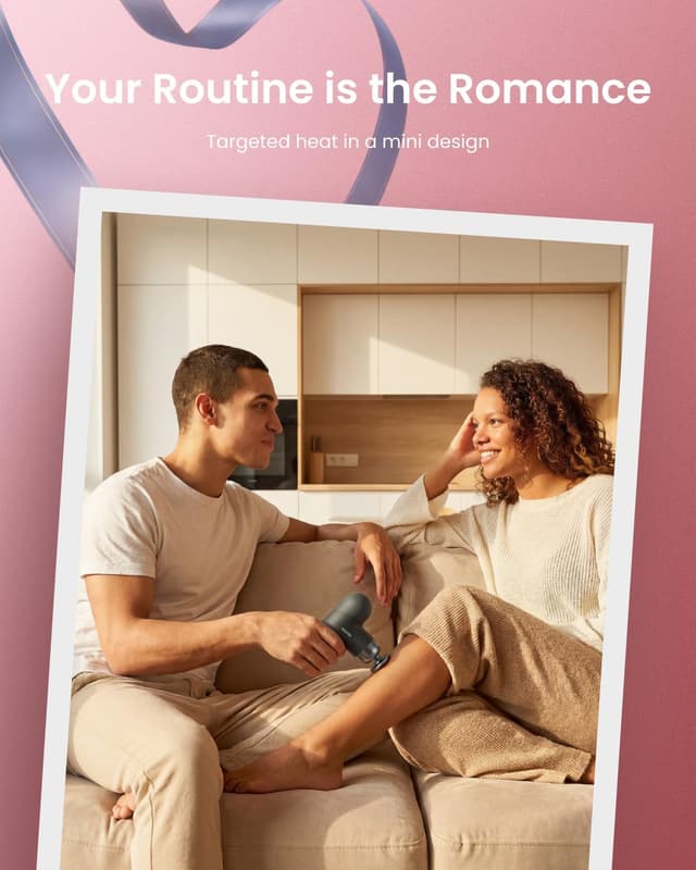 Thumbnail 1 de RENPHO Mini Massage Gun 4‑head portable massager 💆♀