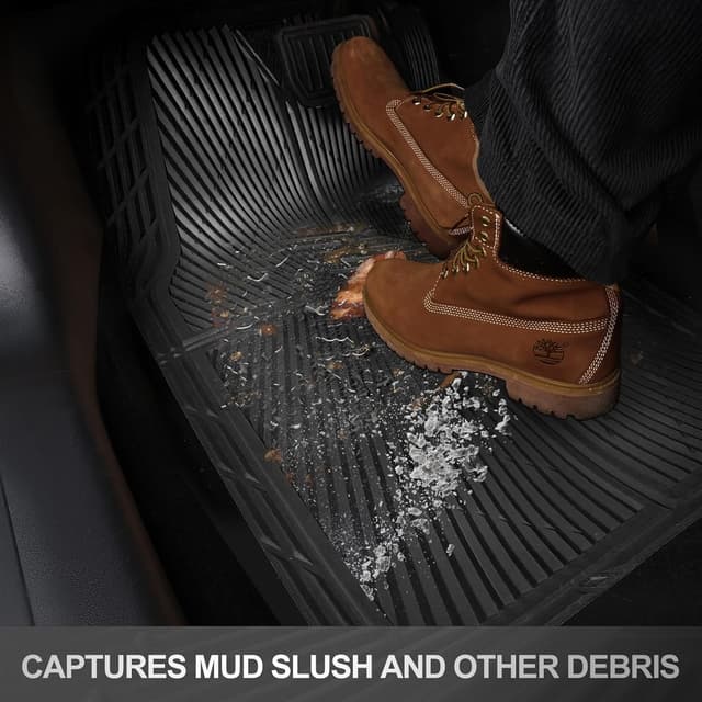 Thumbnail 6 de CAR PASS Rubber Floor Mats 3-Piece
