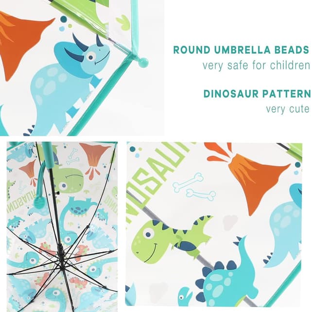 Detalle de Kinder-Regenschirm Rhomba Klar 39 Zoll