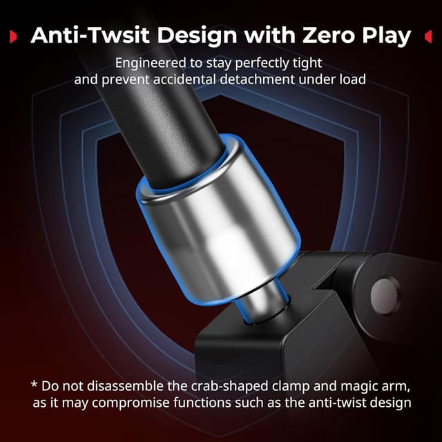 Detalle de SMALLRIG Bras Magique 28 cm 5604 avec vis 6,35 mm pour MagSafe et support magnétique