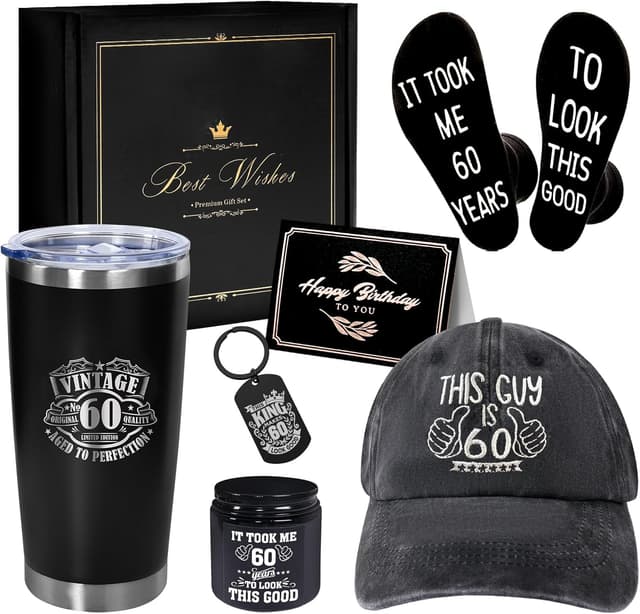 Detalle de AYGE 60th Birthday Gifts 20 oz Tumbler Set