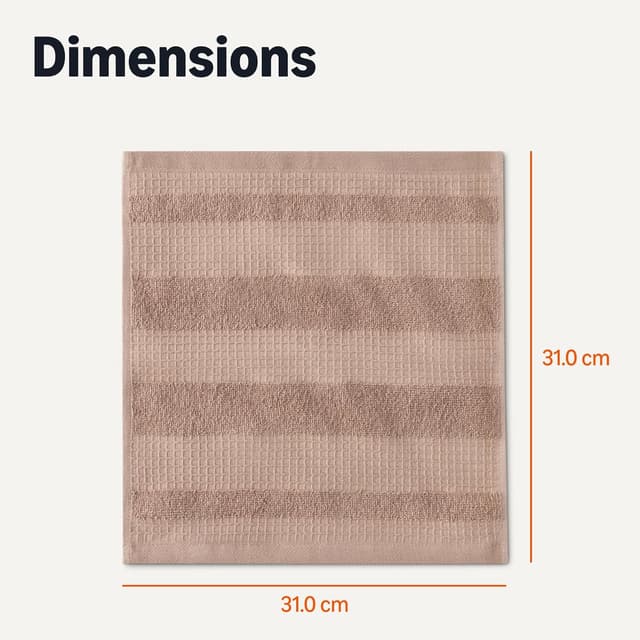 Thumbnail 4 de Amazon Basics 100% Organic Cotton Waffle Dish Cloths 31 x 31 cm 🧽