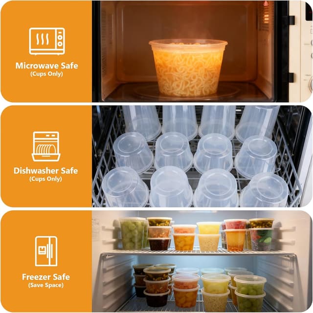 Detalle 2 de NESCCI Deli Containers 8 oz pack