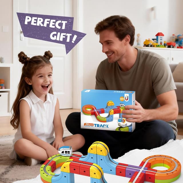 Thumbnail 6 de YESHIN Eisenbahn Elektrisch Cube Track Set