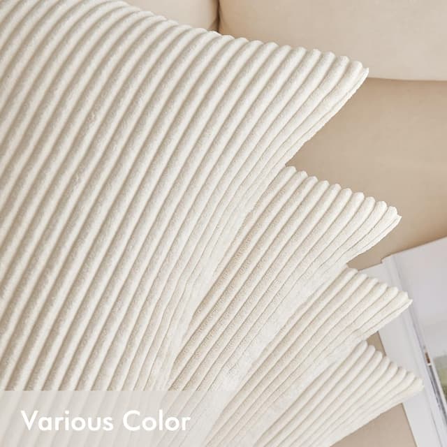 Detalle de EMEMA Kissenbezug Kordsamt 50 x 50 cm