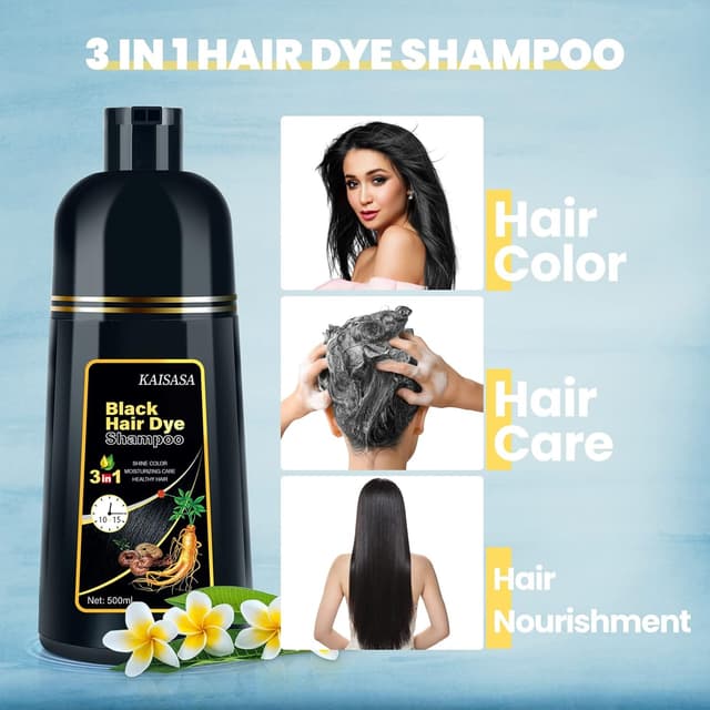 Thumbnail 4 de Schwarzes HaarfĂ€rbeshampoo 3 in 1 đâ