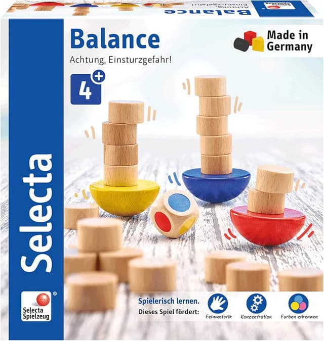 Imagen de Selecta 63001 Balance Würfel- und Stapelspiel Holz en OfertitasTOP