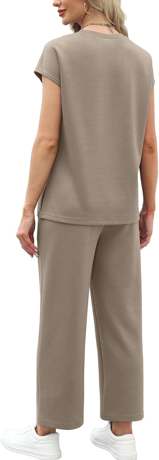 Thumbnail 4 de WIHOLL Two Piece Sets Wide Leg Pants S-3XL