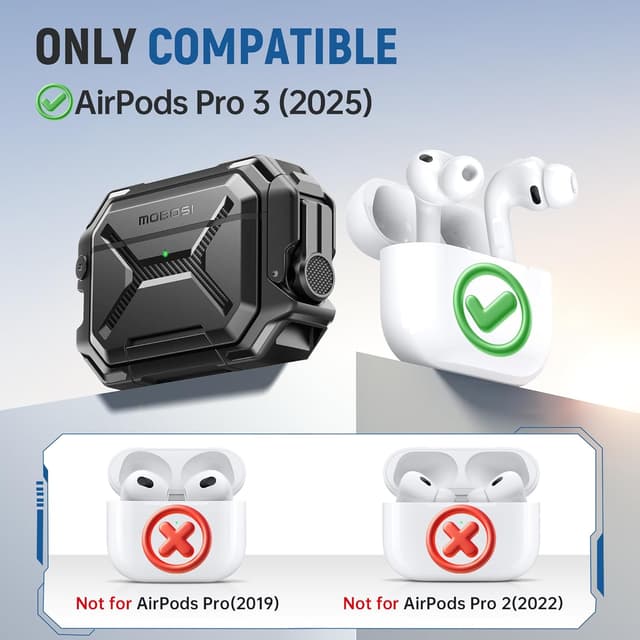Thumbnail 5 de MOBOSI AirPods Pro 3 waterproof case IP68