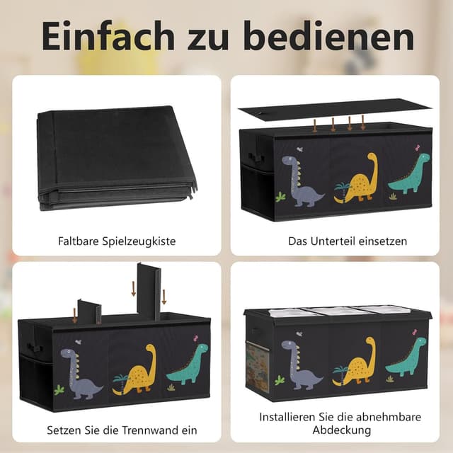 Thumbnail 6 de Spielzeugkiste 96 x 34 x 39 cm faltbar