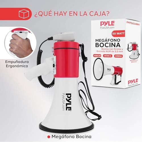 Thumbnail 6 de Pyle Mégaphone 50W avec enregistrement 🎤