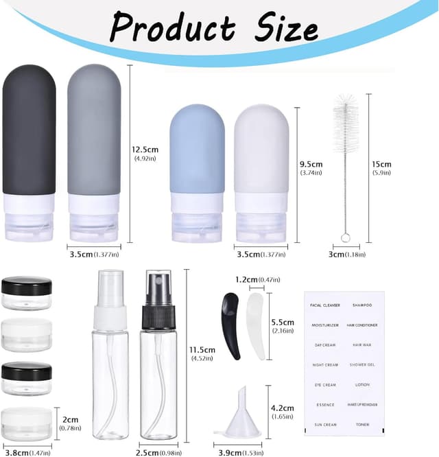 Thumbnail 1 de kingkindsun 16 Pack Travel Bottles Set