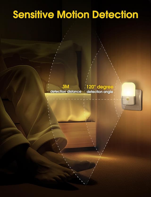 Detalle 2 de Emeritpro Nachtlicht Steckdose 5 Stufen 2er