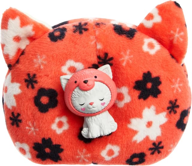 Detalle 2 de Barbie Chelsea Cutie Reveal Gatito Panda Rojo 🐼 Juguete +3 Años