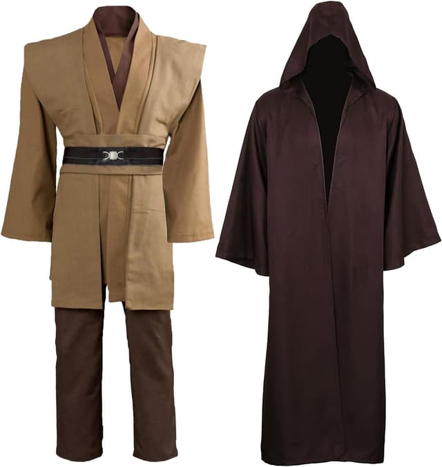 Detalle de GOLDSTITCH men’s hooded tunic robe full set (Halloween cosplay costume)
