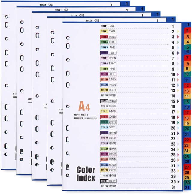 Detalle de LELADY JEWELRY Intercalaires A4 31 Positions