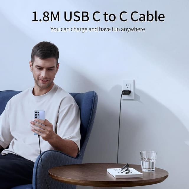 Thumbnail 6 de Caricabatterie USB-C Samsung 25W con doppia porta (USB-C + USB-A) e cavo USB-C da 1,8 m