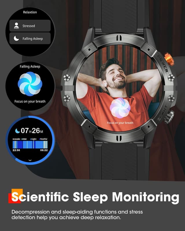 Detalle 2 de Military Smart Watch Bluetooth Call with 124 Modes