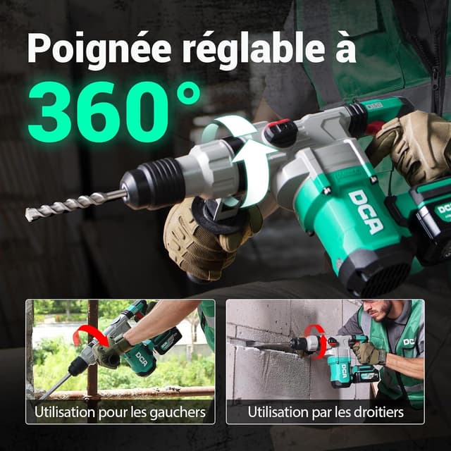 Thumbnail 6 de DCA Marteau Perforateur Sans Fil 20V 4,5 J