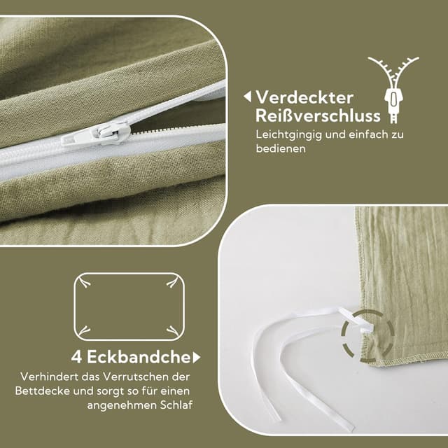 Detalle 2 de SOULFUL SOULFUL doppelte Muslin Bettwäsche 135x200