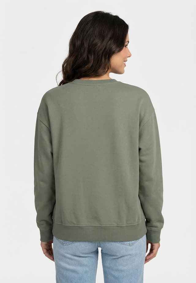 Detalle de Sweat d’intérieur femme Calvin Klein Archive Logo en French Terry col ras-du-cou