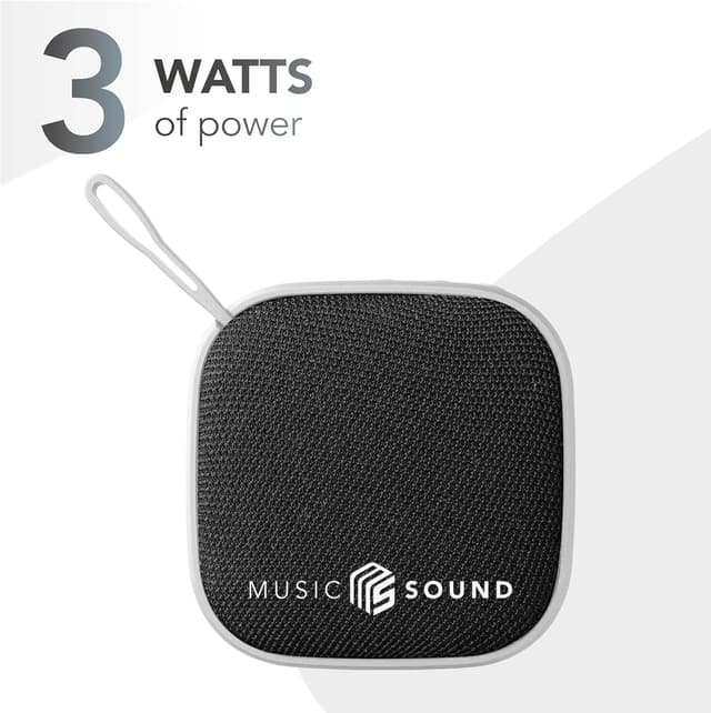 Detalle 2 de Music Sound Mini : enceinte Bluetooth compacte de 3 W, autonomie jusqu’à 4 h, blanc
