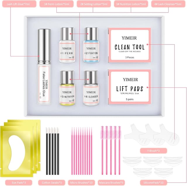 Detalle 2 de YIMEIR 2025 Lifting Pestañas Kit 10 usos