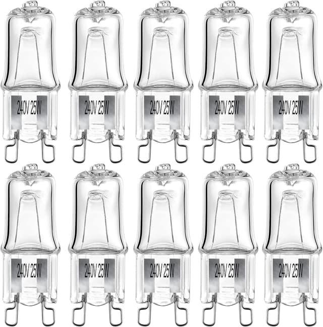 Thumbnail 4 de 10 Pack Wax Burner G9 Halogen Bulbs 28W 220-240V 3500K