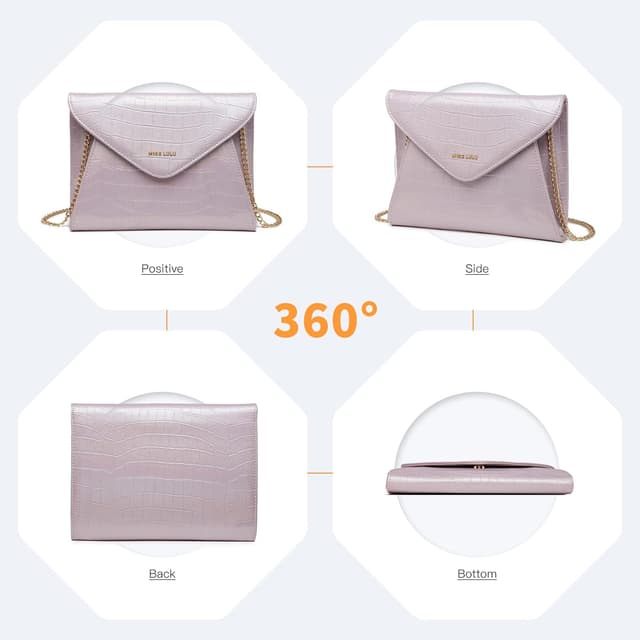 Thumbnail 4 de Miss Lulu Bolsa de Embrague 19x30 cm 👛