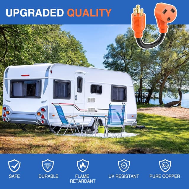 Thumbnail 6 de Nilight RV Generator Adapter Cord (30 Amp L5-30P to TT-30R, 10 AWG, 14.3 in)