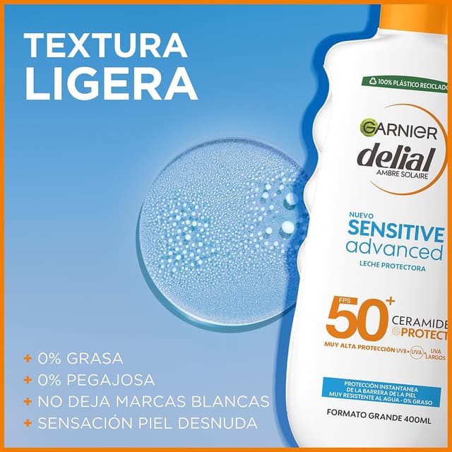Thumbnail 5 de Garnier Delial Sensitive Advanced Leche Solar XXL 👒