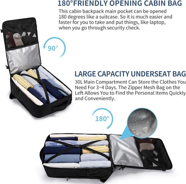 Thumbnail 3 de LIGSAN Handgepäck Rucksack 55x40x20 44L