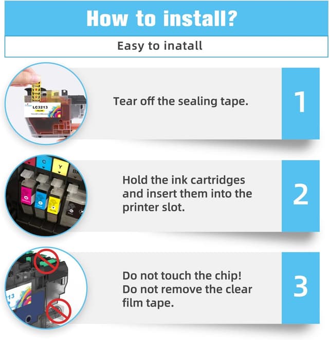 Detalle de Q-image LC3213/LC3211 Compatible Ink Cartridges (5 Pack) for Brother LC-3213 & LC-3211 Printers