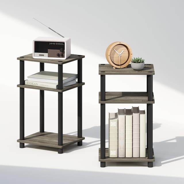 Detalle 2 de Set 2 comodini Furinno Just 3 livelli