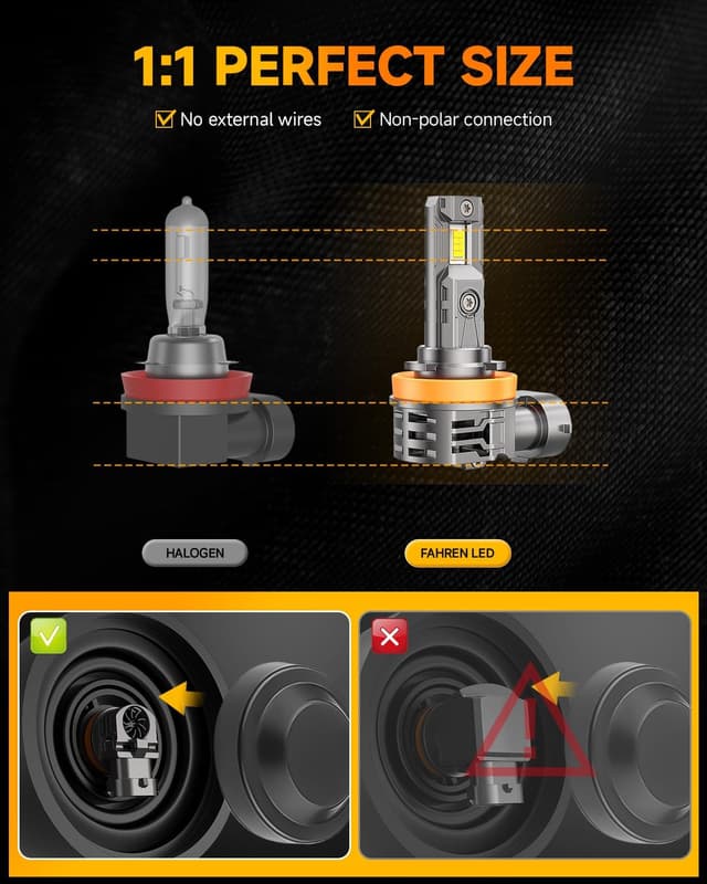 Detalle 2 de FAHREN H11 9005 Combo 6500K Pack of 4